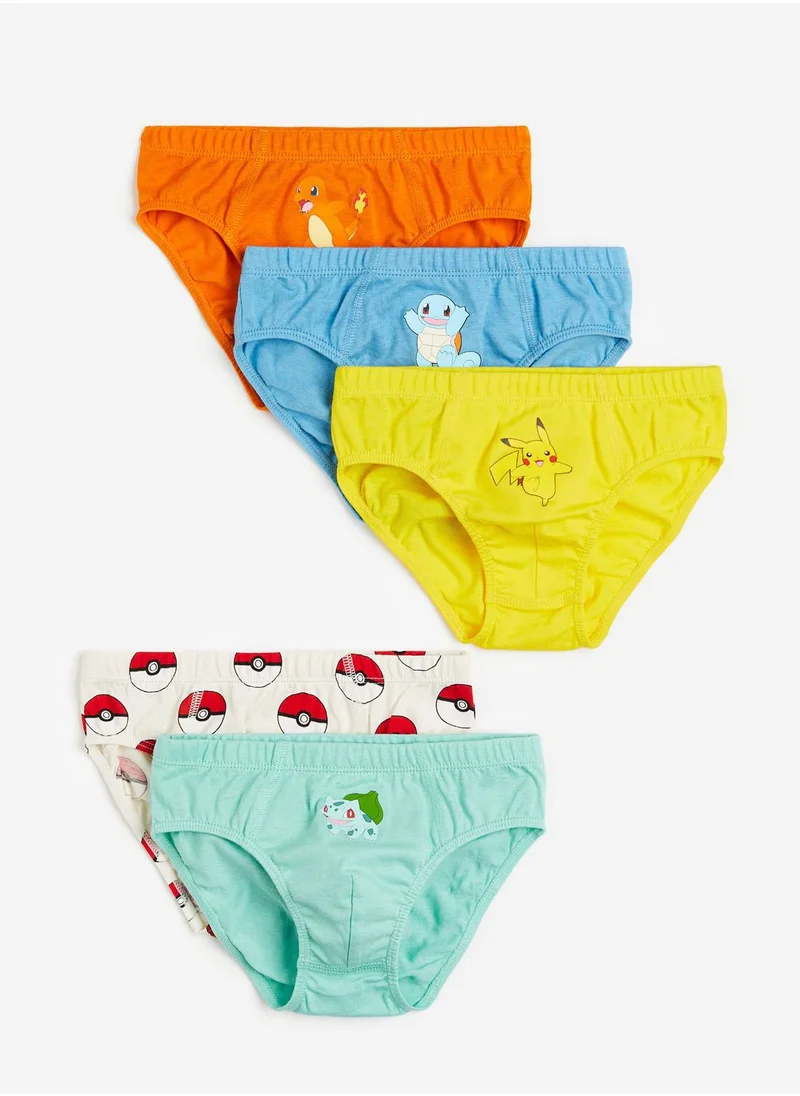 H&M Kids 5-Pack Printed Boys’ Briefs