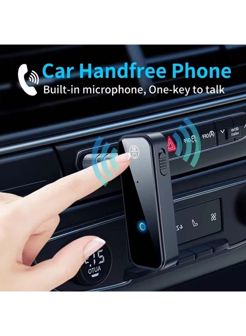 X-level Bluetooth 5.0 Transmitter Receiver 2-in-1 Car Aux Adapter - Portable Mini Wireless 3.5mm Audio Adapter for Home, Car, PC, Music, Headphones, Speakers - Image 5