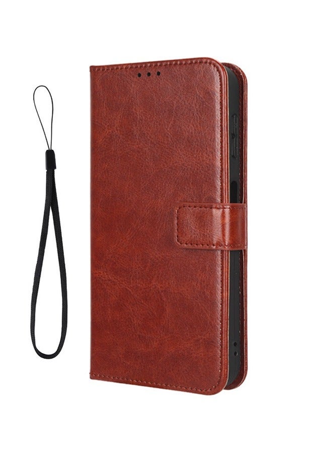 X-level Samsung Galaxy A15 4G/5G Phone Case Cover with Full Body Camera Len Protector PU Leather Wallet Card Holder Shockproof Protective Back Cover with Release Hand Phone Holder Daily Video Kickstand - Image 1