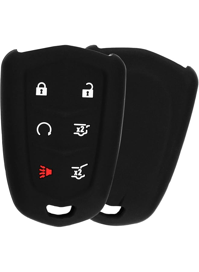KeylessOption Keyguardz Keyless Entry Remote Car Smart Key Fob Shell Cover Soft Rubber Protective Case For Cadillac Escalade Hyq2Ab - Image 2