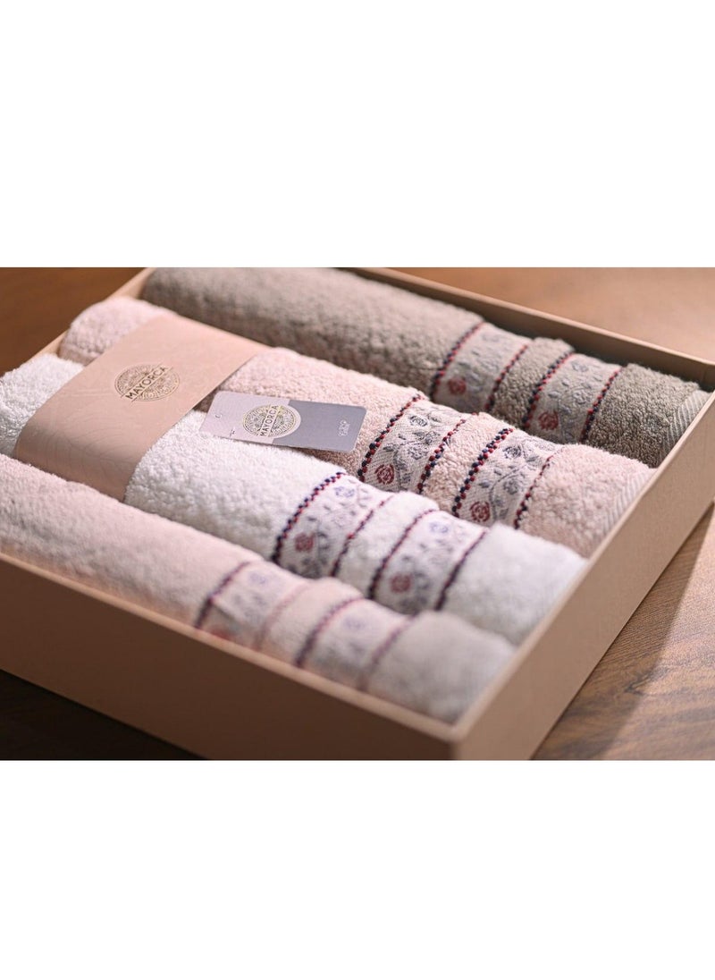Generic - 100% pure cotton towel set, high-quality cotton with distinctive delicate embroidery - Image 1