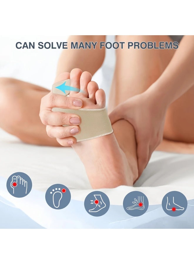 Bunion Corrector & Big Toe Separator – Orthopedic Splint for Hallux Valgus Pain Relief, Non-Surgical Toe Straightener for Men & Women, Day & Night Support (1 Pair) - Image 4