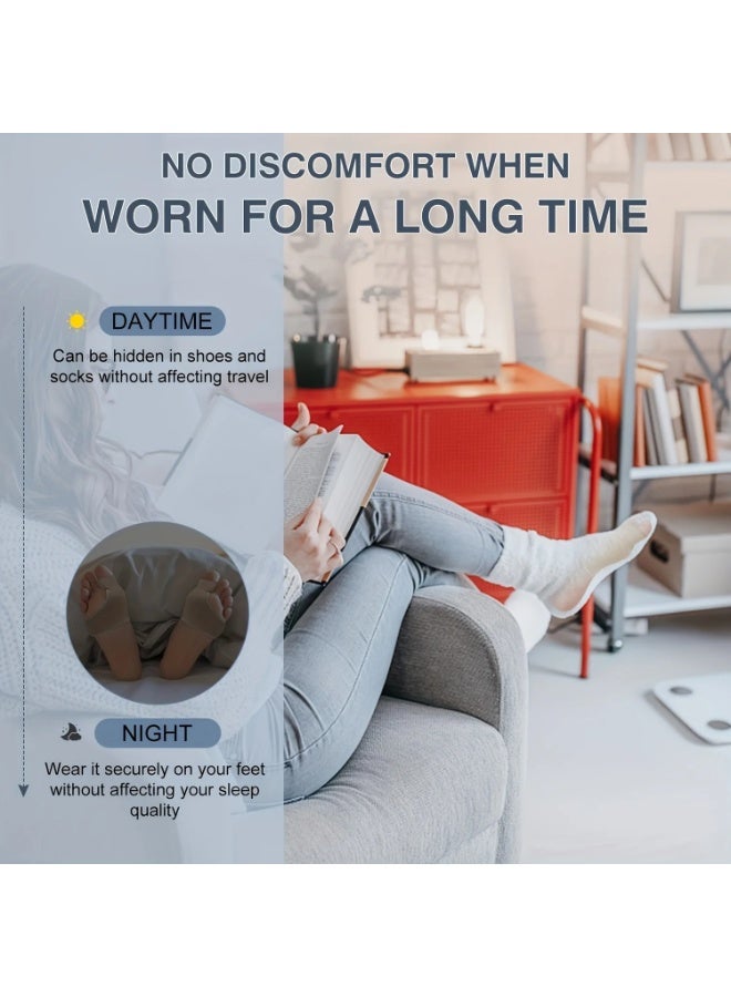 Bunion Corrector & Big Toe Separator – Orthopedic Splint for Hallux Valgus Pain Relief, Non-Surgical Toe Straightener for Men & Women, Day & Night Support (1 Pair) - Image 3