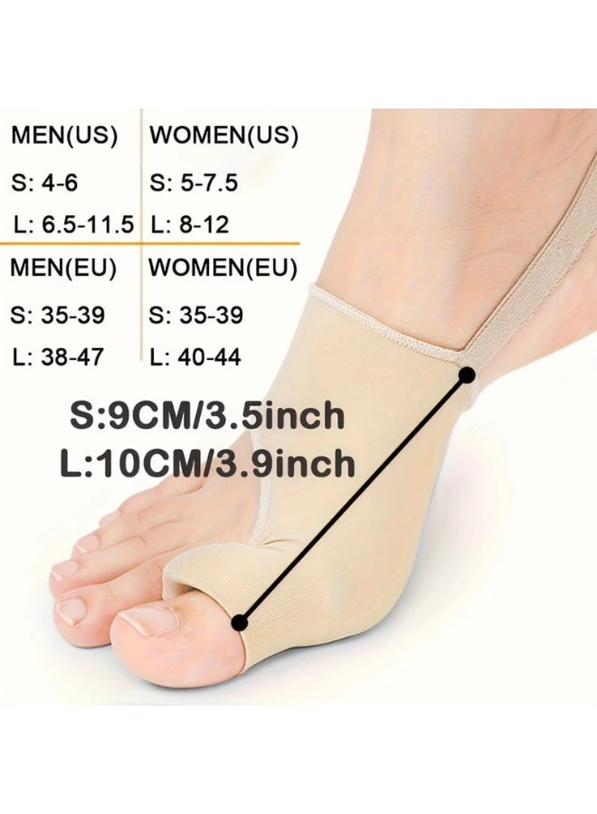 Bunion Corrector & Big Toe Separator – Orthopedic Splint for Hallux Valgus Pain Relief, Non-Surgical Toe Straightener for Men & Women, Day & Night Support (1 Pair) - Image 2