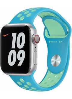 PSGT Apple Watch 2 3 4 5 6 Se Nike 42MM 44MM 45 mm 49MM Compatible Band Strap Wristband Perforated Sport Band  - Image 1