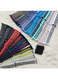 PSGT Apple Watch 2 3 4 5 6 Se Nike 42MM 44MM 45 mm 49MM Compatible Band Strap Wristband Perforated Sport Band  - Image 2