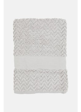 bebe 2 Pc Bath Towel, Grey  - Image 3