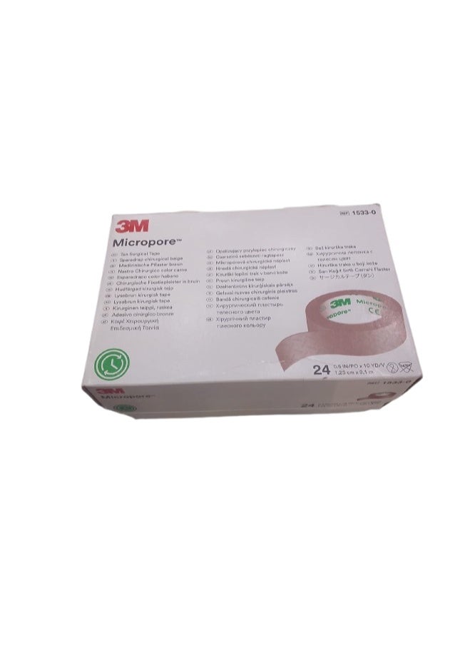 3M Micropore Original Nasal Tape Rolls -3 Pack | High Breathable Comfort & Skin-Safe Hold - view 2