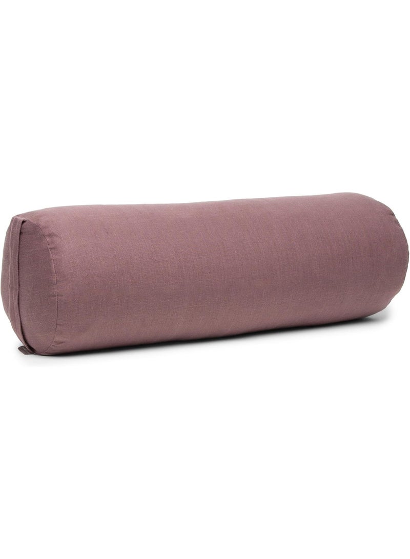 HALFMOON Yoga Bolster Pillow for Meditation and Support - Cylindrical Yoga Cushion with Carry Handle 100% Cotton - Image 1