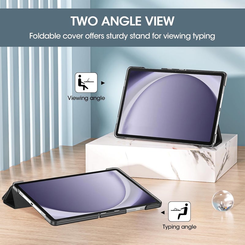 Procases For Galaxy Tab A9 Plus 11 Inch 2023 Case, Slim Stand Hard Back Shell Protective Smart Cover Case For 11" Galaxy Tab A9+ Plus 2023 Sm-X210/X215/X216/X218-Black - Image 4