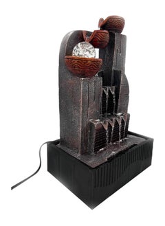BABAZAM Tabletop Electric Water Fountain Luxury with Crystal Ball LED Lights and Water Pump Machine  Great for Relaxing Indoor Home Office Events Decoration 40x25x18cm  - Image 3