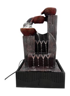 BABAZAM Tabletop Electric Water Fountain Luxury with Crystal Ball LED Lights and Water Pump Machine  Great for Relaxing Indoor Home Office Events Decoration 40x25x18cm  - Image 2