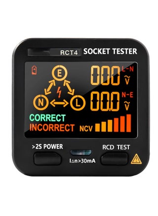 Outlet Tester EBTN LCD with Voltage Display RCD Receptacle Socket Tester Circuit Analyzer Polarity Detector Leakage Tester Electricity Line Fault Checker 8 Visual Indications - pzsku/Z82AADA37F459BDE61EC6Z/45/_/1689403303/b78d6893-0cb3-4bbf-a08f-2be7f09dd519