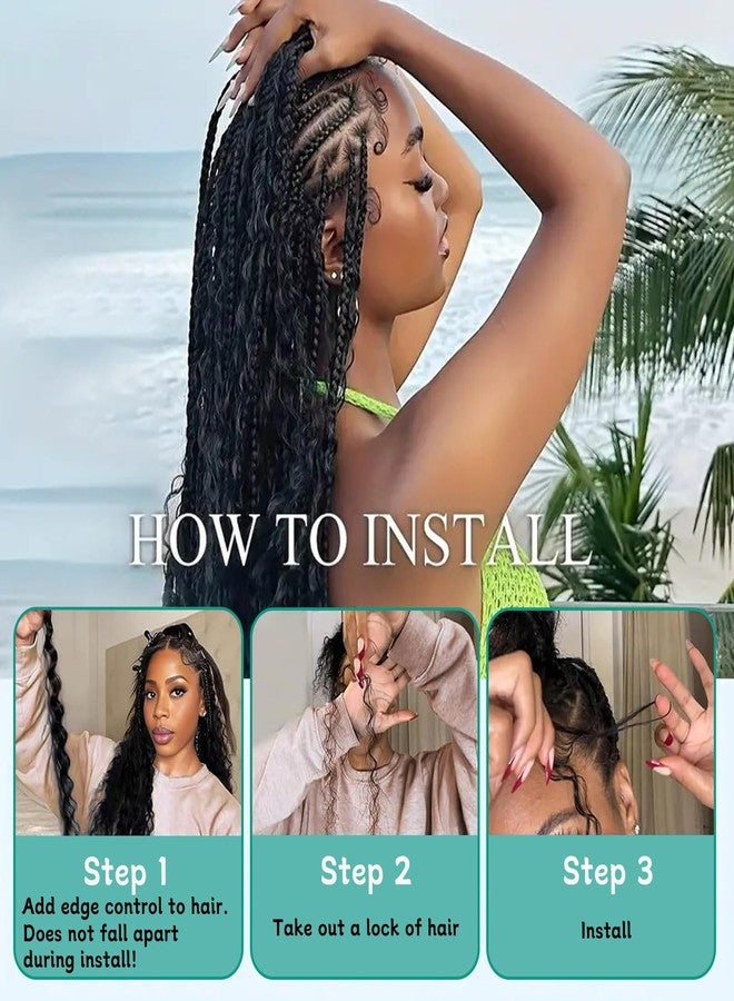ISTGIFT Boho Hair for Braiding Mix Synthetic Human Braiding Hair, 18 Inch Deep Wave Bundles Boho Braids, 2 Bundles Packs Bulk Curly Bohemian Hair Extensions (T4/30, 18 Inch) - Image 2