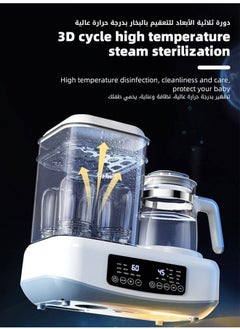 Beauenty Baby Bottle Sterilizer and Dryer, Multifunctional Bottles Warmer, Electric Steamer, Heater&Thaw for Formula Breastmilk, 72H Keep Warm with Smart Temperature Control Auto Shut-Off BPA Free  - Image 3