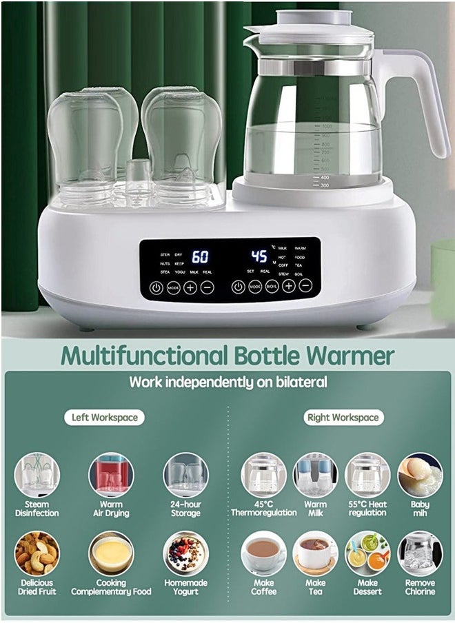 Beauenty Baby Bottle Sterilizer and Dryer, Multifunctional Bottles Warmer, Electric Steamer, Heater&Thaw for Formula Breastmilk, 72H Keep Warm with Smart Temperature Control Auto Shut-Off BPA Free  - Image 5