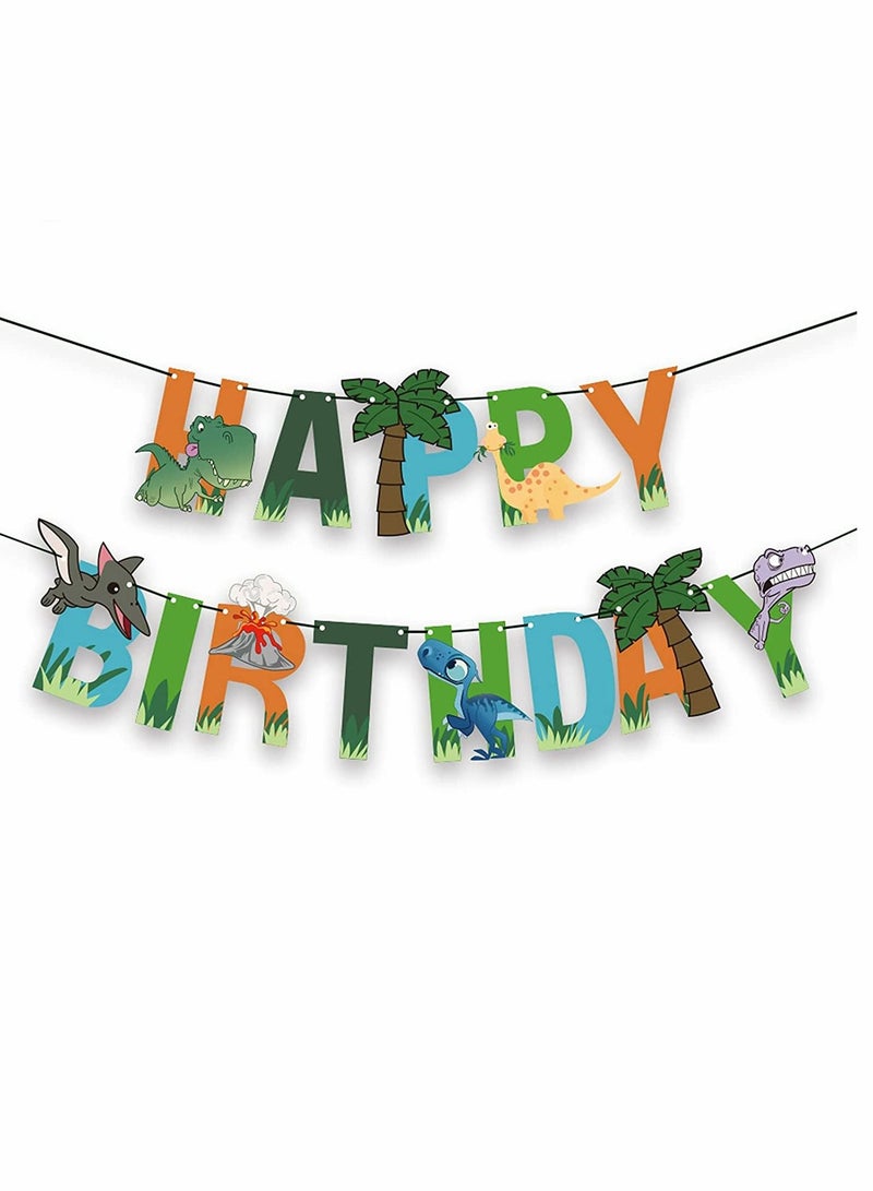 SYOSI Balloons, Party Decoration, Dinosaur Latex Balloons, Happy Birthday Banners, Dinosaur Party Balloons Decorations, for Birthday Wedding Baby Shower, Party Supplies Favors, 35 Pcs - Image 3