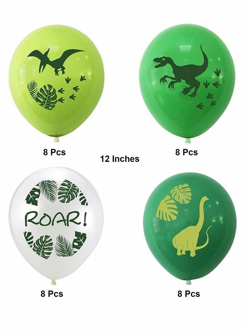 SYOSI Balloons, Party Decoration, Dinosaur Latex Balloons, Happy Birthday Banners, Dinosaur Party Balloons Decorations, for Birthday Wedding Baby Shower, Party Supplies Favors, 35 Pcs - Image 4