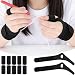 Weesdsio 2 Pack Ergonomic Crochet Hooks Gloves with 10 Pack Finger Sleeves Crochet Accessorie for Crochet Supplies for Crocheters - Image 2