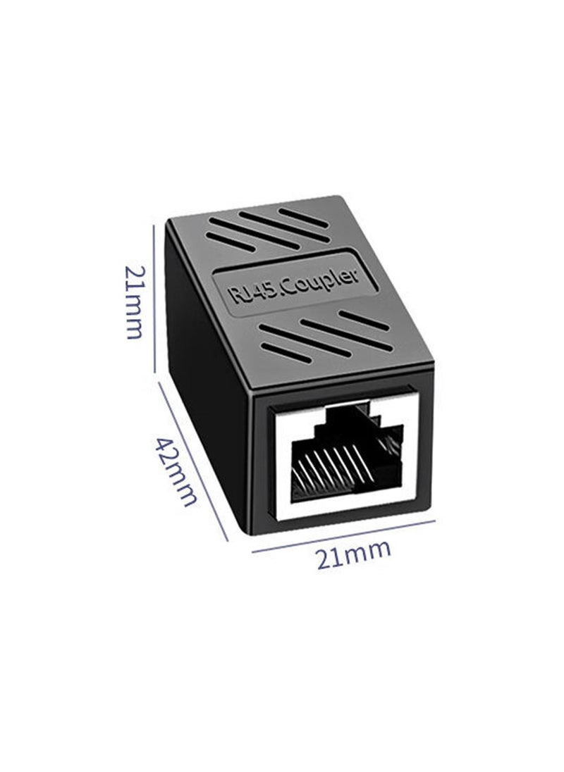 ماركة غير محددة - مقرنة RJ45 ، مقرنة إيثرنت - أنثى إلى أنثى موسع كابل شبكة الإنترنت ل Cat7 / Cat6 / Cat5e / Cat5 ، 10 عبوات - Image 1