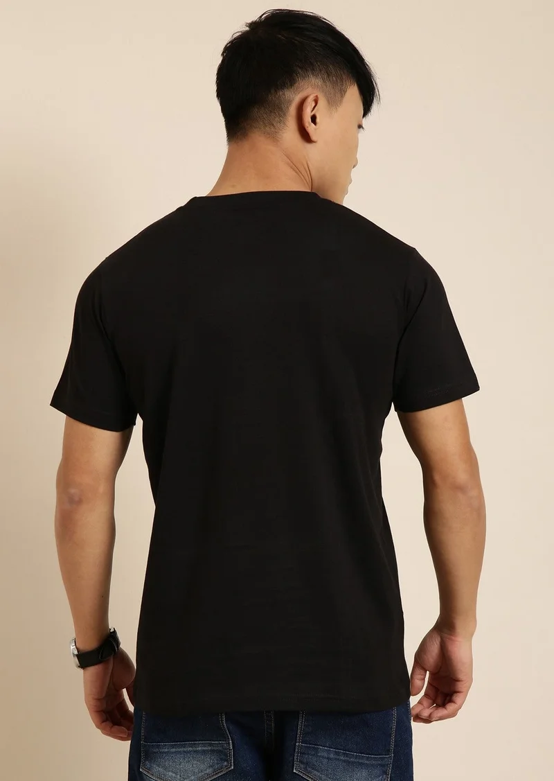 Joven Black Oversized T-Shirt for Men