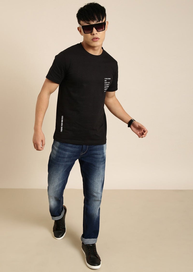 Joven Black Oversized T-Shirt for Men - Image 5