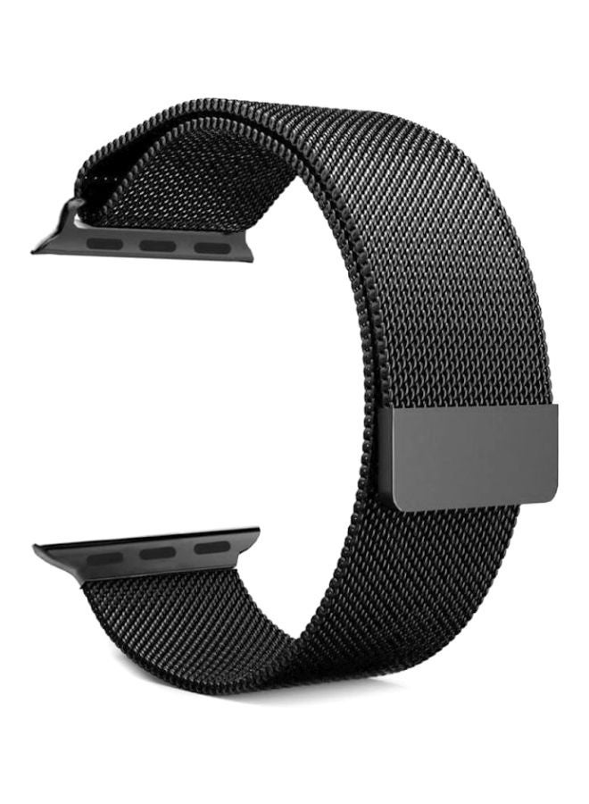 NIBEMINENT Magnetic Stainless Steel Band For Apple Watch 38/40/41mm Black  - Image 1