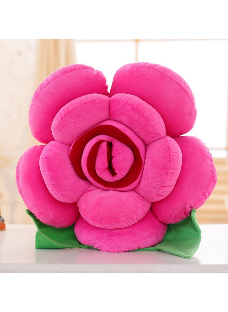 30 CM Cute Simulation Flower Plush Toy Versatile Soft Stuffed Doll For Girls And Boys All Ages Gift (Rose Red) - Image 3
