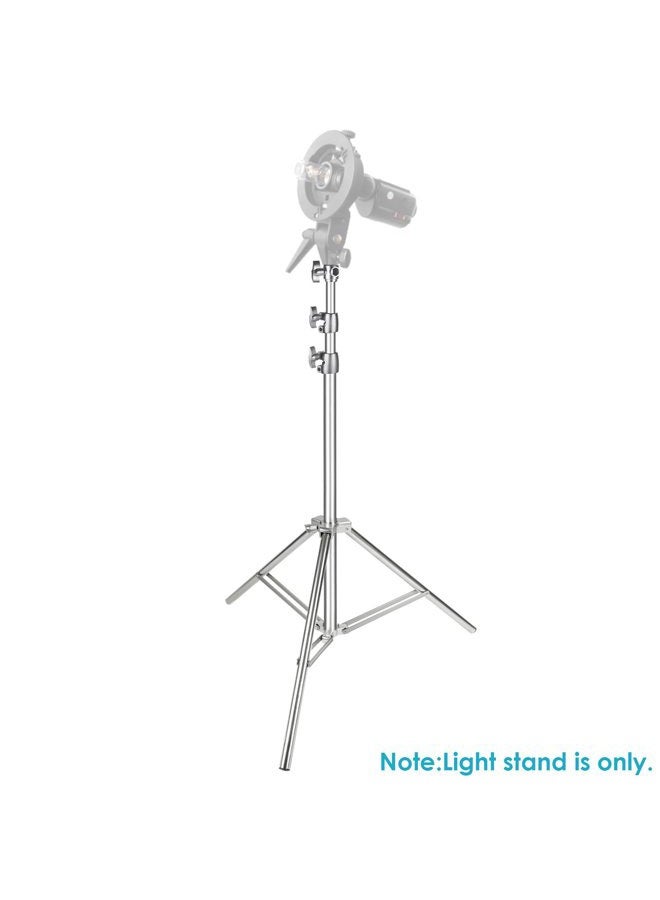 Neewer 2PCS Light Stand Kit, 79"/200cm Stainless Steel Heavy Duty Tripod Stand with 1/4" to 3/8" Adapter for Studio Softbox, Monolight, Reflector - Image 2