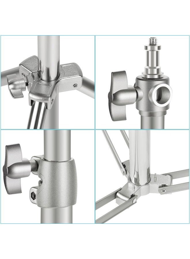 Neewer 2PCS Light Stand Kit, 79"/200cm Stainless Steel Heavy Duty Tripod Stand with 1/4" to 3/8" Adapter for Studio Softbox, Monolight, Reflector - Image 5