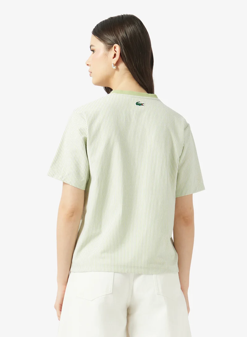 لاكوست Logo Crew Neck T-Shirt