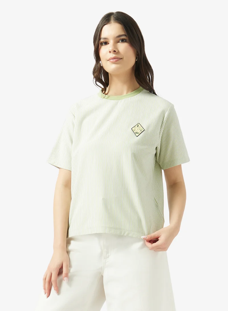 لاكوست Logo Crew Neck T-Shirt