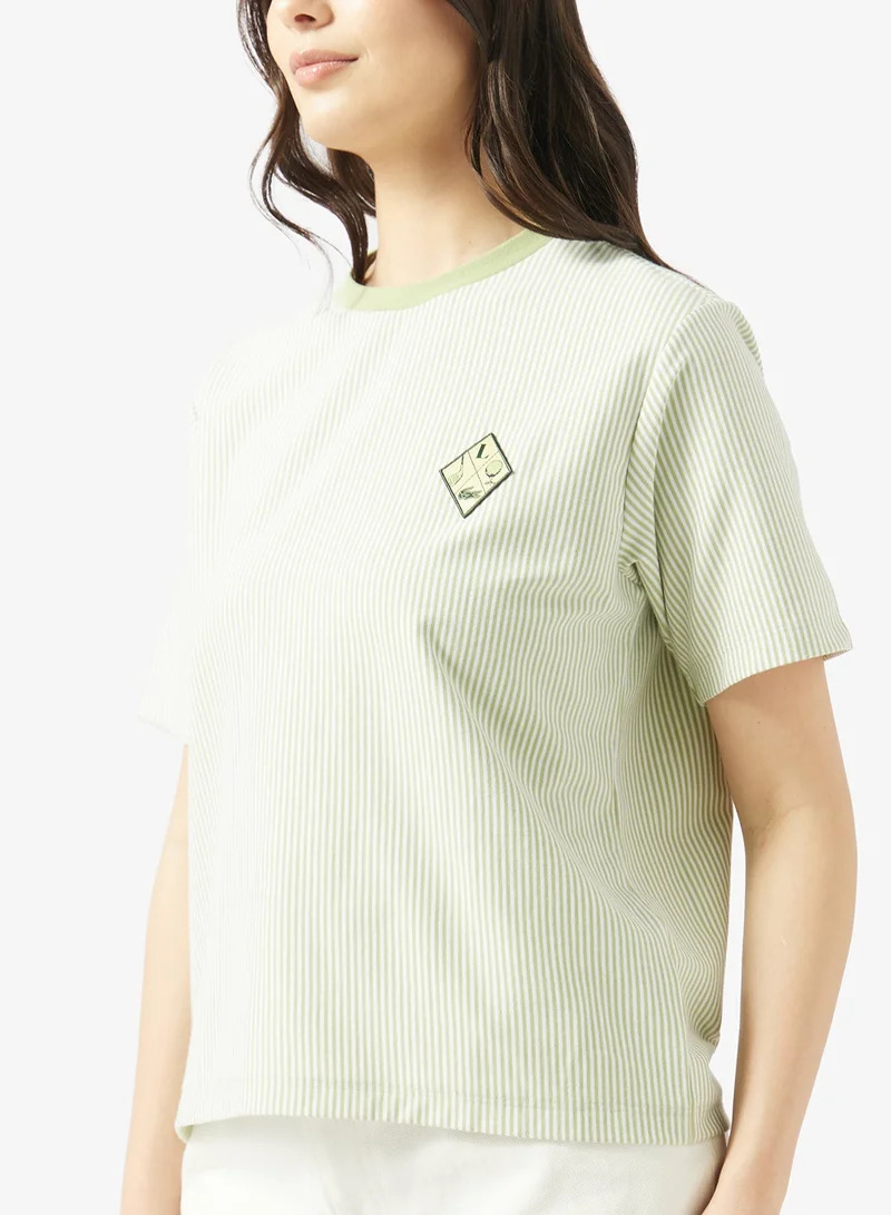 LACOSTE  Logo Crew Neck T-Shirt for Women | Best Price UAE
