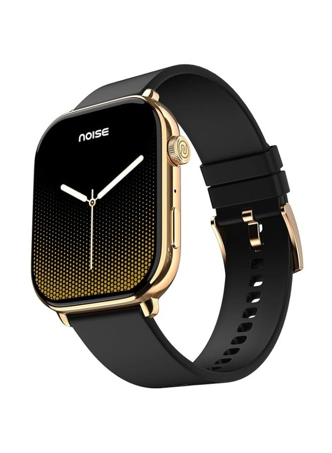Noise Pulse 4 Max India's 1st Ever AI Create Smart Watch, AI Search, 1.96" AMOLED Display, Functional Crown, Premium Metallic Finish, BT Calling, 7 Menu Styles, Health Suiteᵀᴹ (Midnight Gold) - Image 1