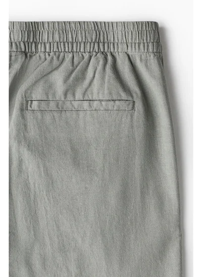 H&M Regular Fit Linen-blend trousers