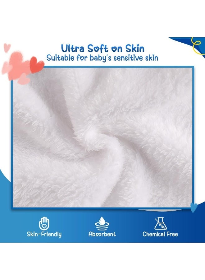 Orighty Baby Washcloths 6 Pack, Ultra Soft Flannel for Delicate Skin, Baby Wash Cloths for Newborns & Infants, Multi-Purpose Babies Bath Towels, Face Towels, Face Cloths, Babies Registry as Shower - Image 2