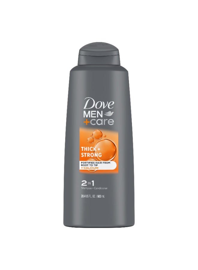 شامبو مين+كير المقوي للشعر الكثيف والقوي 2 في 1، 603 مل