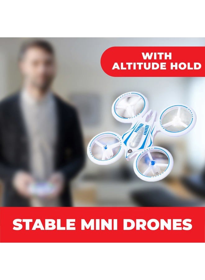 Force1 UFO 4000 Mini Drone for Kids - LED Remote Control Drone, Small RC Quadcopter for Beginners, 2.4GHz Remote Control, 360 Flips, 2 Speed UFO Flying Toy for Kids, 2 RC Toy Batteries - Image 4