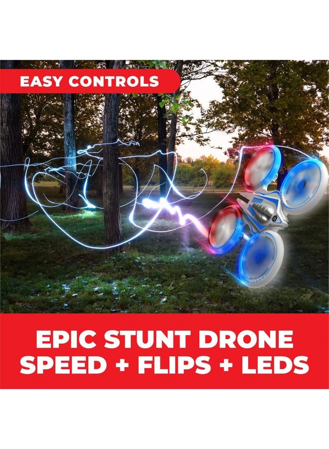 Force1 UFO 4000 Mini Drone for Kids - LED Remote Control Drone, Small RC Quadcopter for Beginners, 2.4GHz Remote Control, 360 Flips, 2 Speed UFO Flying Toy for Kids, 2 RC Toy Batteries - Image 2