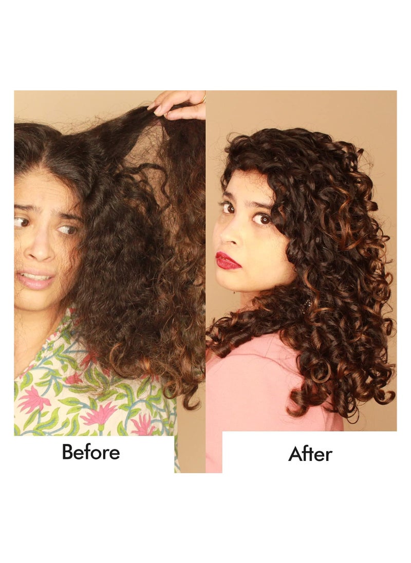Curl Up Ultra Defining Bundle with Curly Hair Shampoo, Conditioner, Leave in Curl Cream & Hair Gel - For Dry Frizzy, Wavy & Curly Hair - Sulphate Paraben And Silicone Free (Combo of 4)  - Image 4