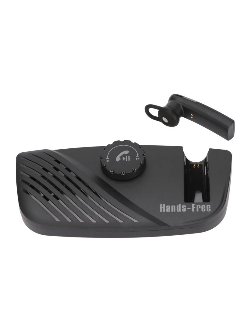 Bluetooth 5.0 Car Speaker, Handsfree Speakerphone for Cell Phone, Supports 2 Mobile Phones, Multipoint Handsfree Car Speaker with Visor Clip