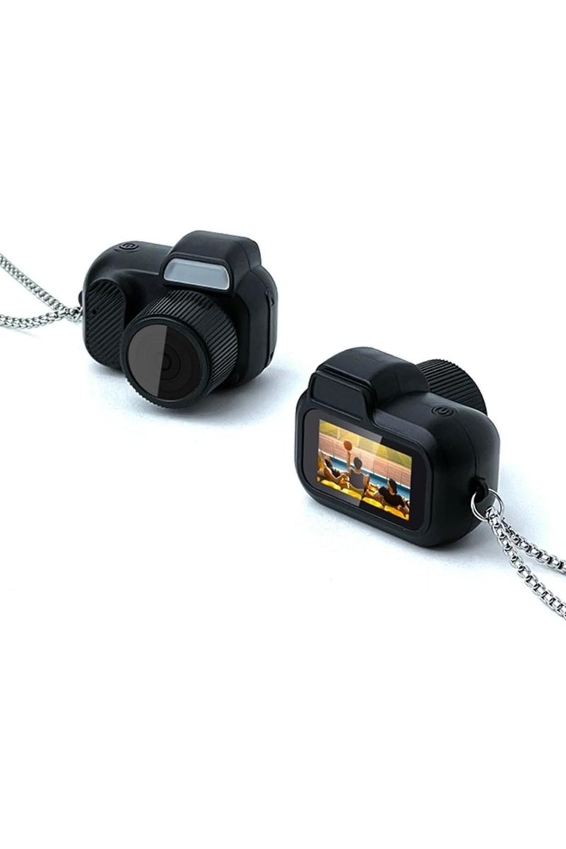 Generic Mini Keychain Camera, 1080p Mini Thumb Sized Camera Keychain, Long Battery Life Mini Digital Camera, Micro Video Camera Camcorder For Students Kids, (1pc, Black) - Image 1