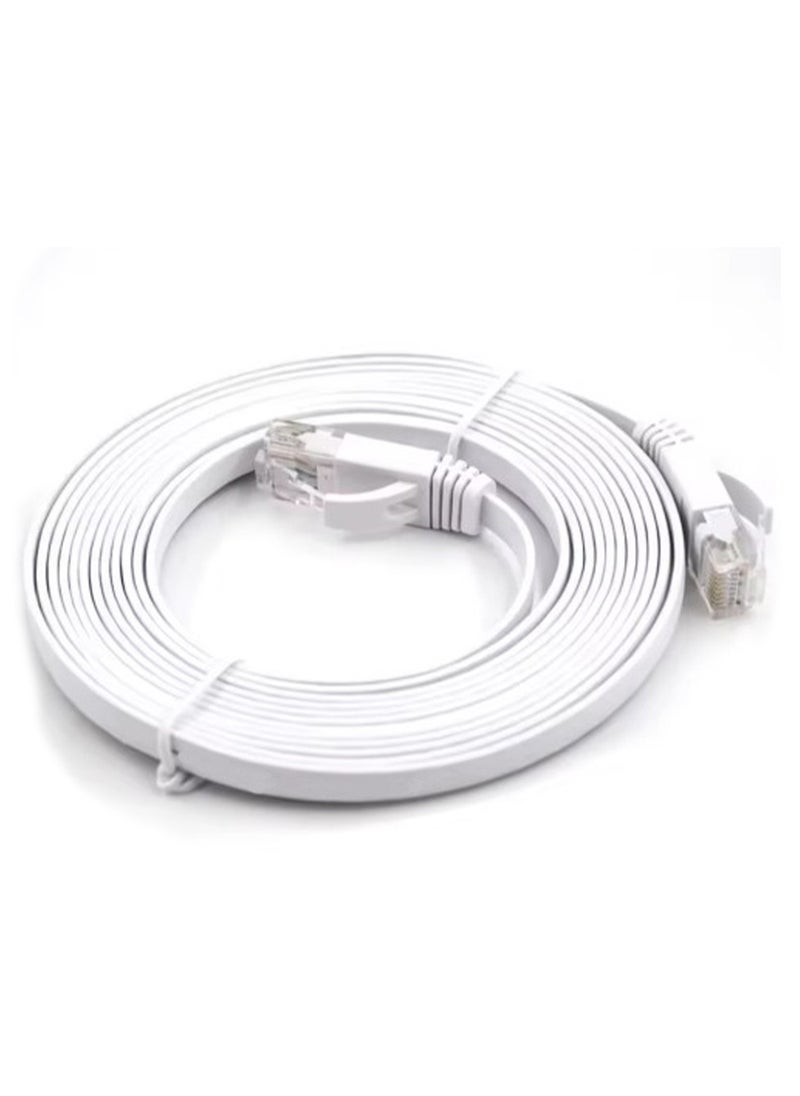 Generic - Internet Cable, Cat6 UTP Ultra , 5M High Speed ​​Grid Flat Cable , covered with super-strong PVC jacket for protection Special twisted cable design, suitable for ultra-high-speed network - Image 1