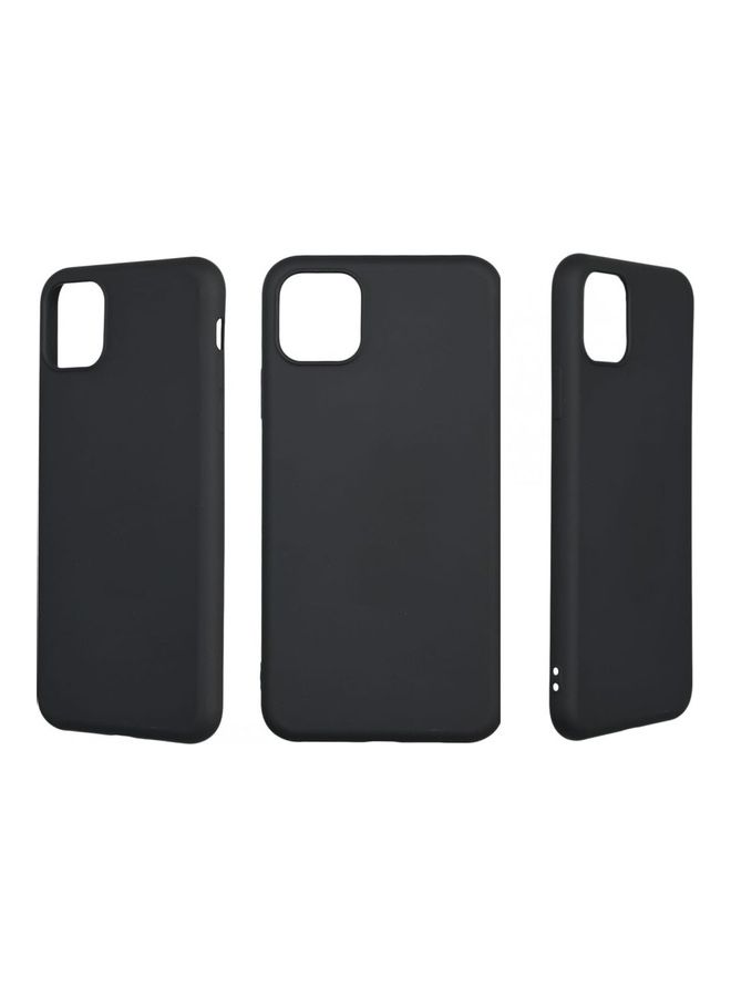 NIBEMINENT Thin Series Membrane Soft Touch Silicone Back Cover For iPhone 11 Pro Max Black - Image 4