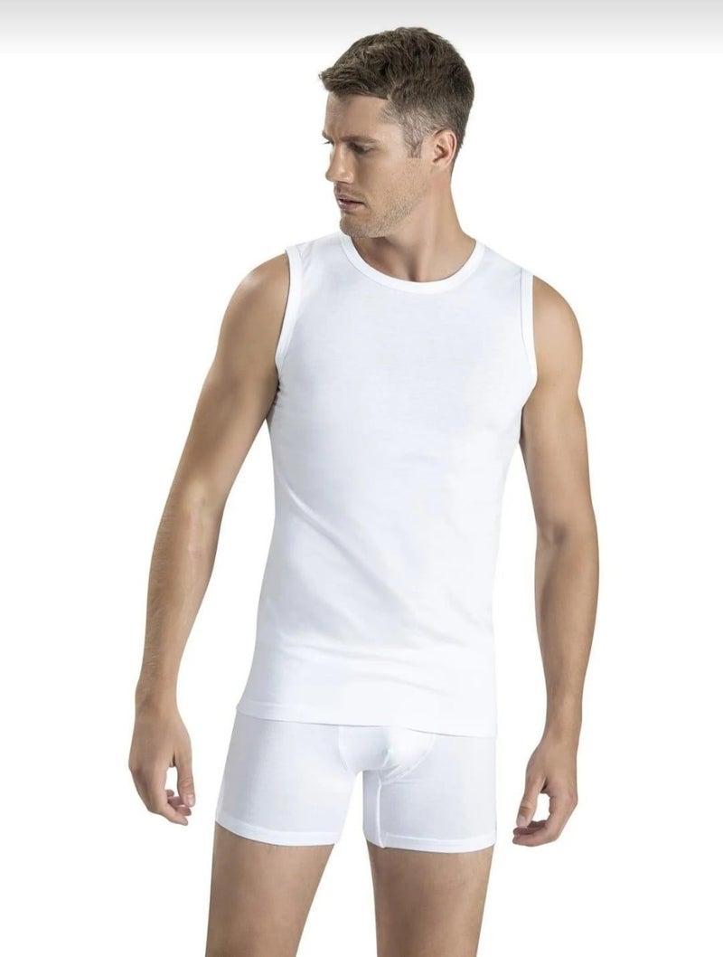 Jiber 126 Men's Zero Collar Zero Sleeve Undershirt Singlet  - Image 1