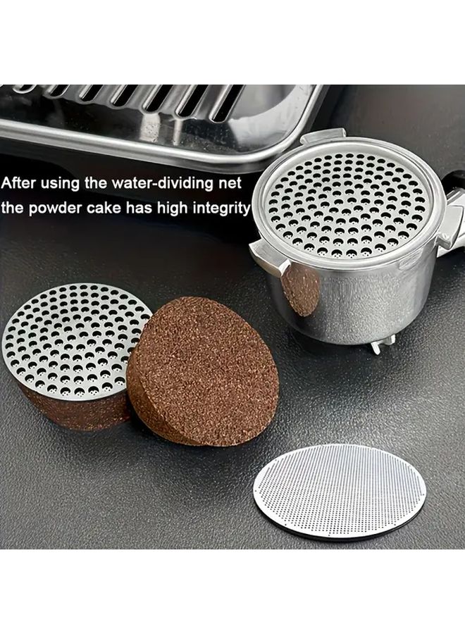 53mm مرشح إسبرسو من الفولاذ المقاوم للصدأ شبكة مزدوجة الطبقات شبكة مثقبة فاصل مياه - Image 2