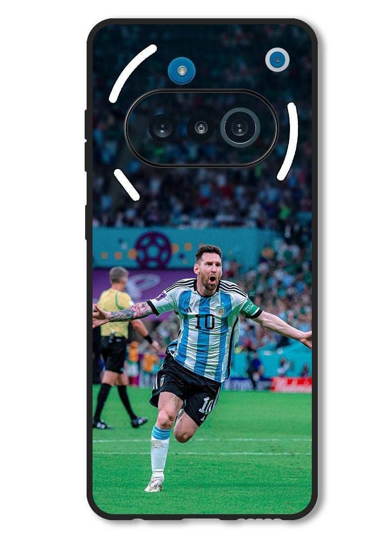 Theodor Case Compatible with Nothing Phone 3a Protection Shockproof Bumper Cover Messi (7) - Image 1