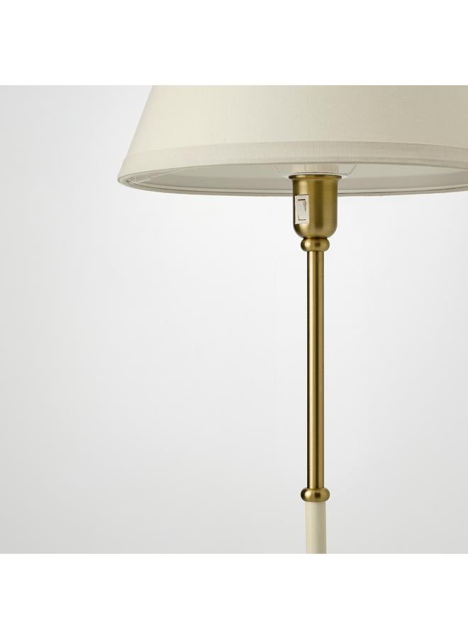 زبون مصباح أرضي، نحاسي/بيج - Image 3