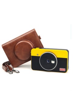 Mini Shot 2 Retro Case PU Leather Protective Case for Kodak C210R Lightweight and Portable Retro Camera Case Multifunctional Adjustable Shoulder