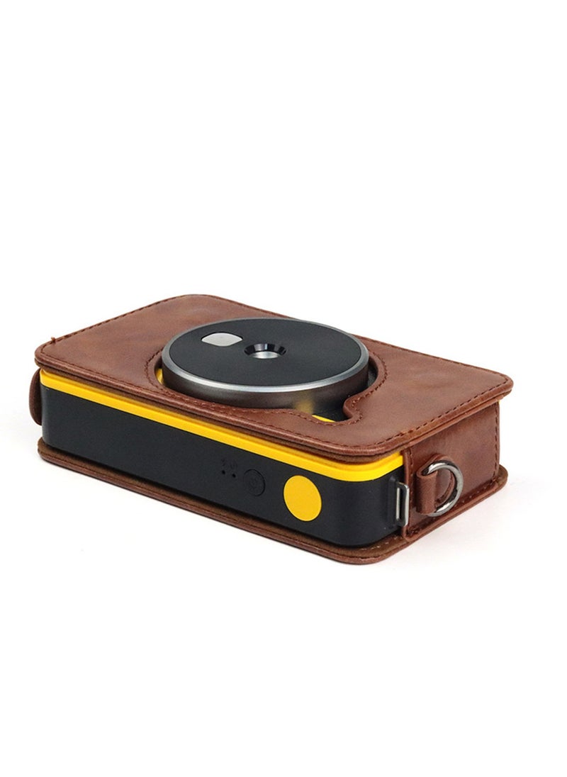 Generic - Mini Shot 2 Retro Case PU Leather Protective Case for Kodak C210R Lightweight and Portable Retro Camera Case Multifunctional Adjustable Shoulder - Image 1